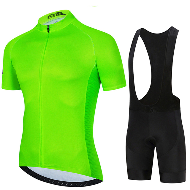 Cycling Gear Jersey - Maillot de Cyclisme Vert Fluorescent pour