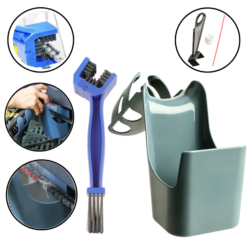 Cycling Gear Organiser - Kit de brosses pour chaîne de