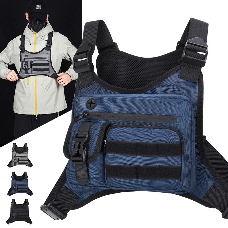 Cycling Gear Pack - Sac de poitrine tactique pour homme,