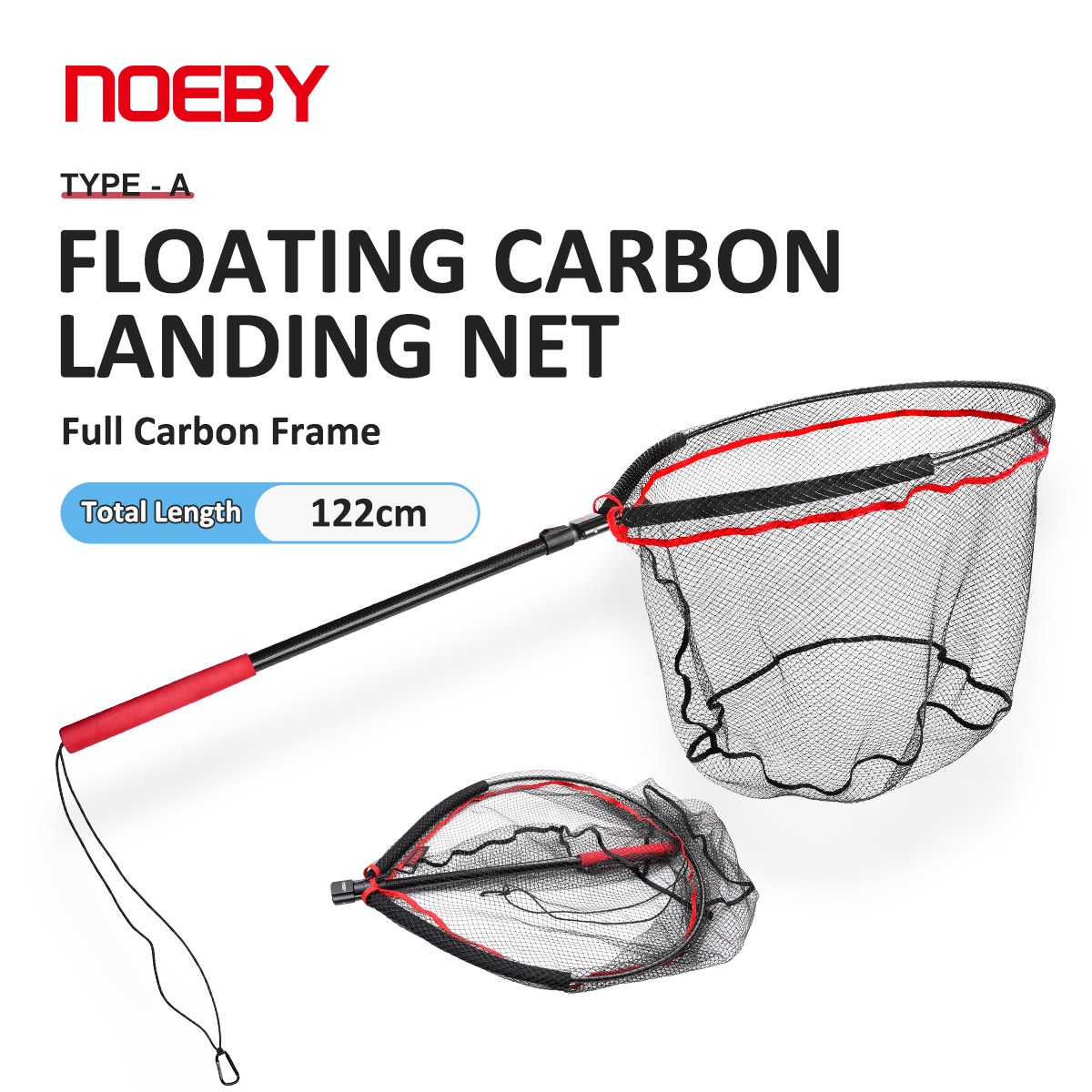 Cycling Landing Gear - NOEBY Épuisette Pliante 60cm×50cm avec Manche