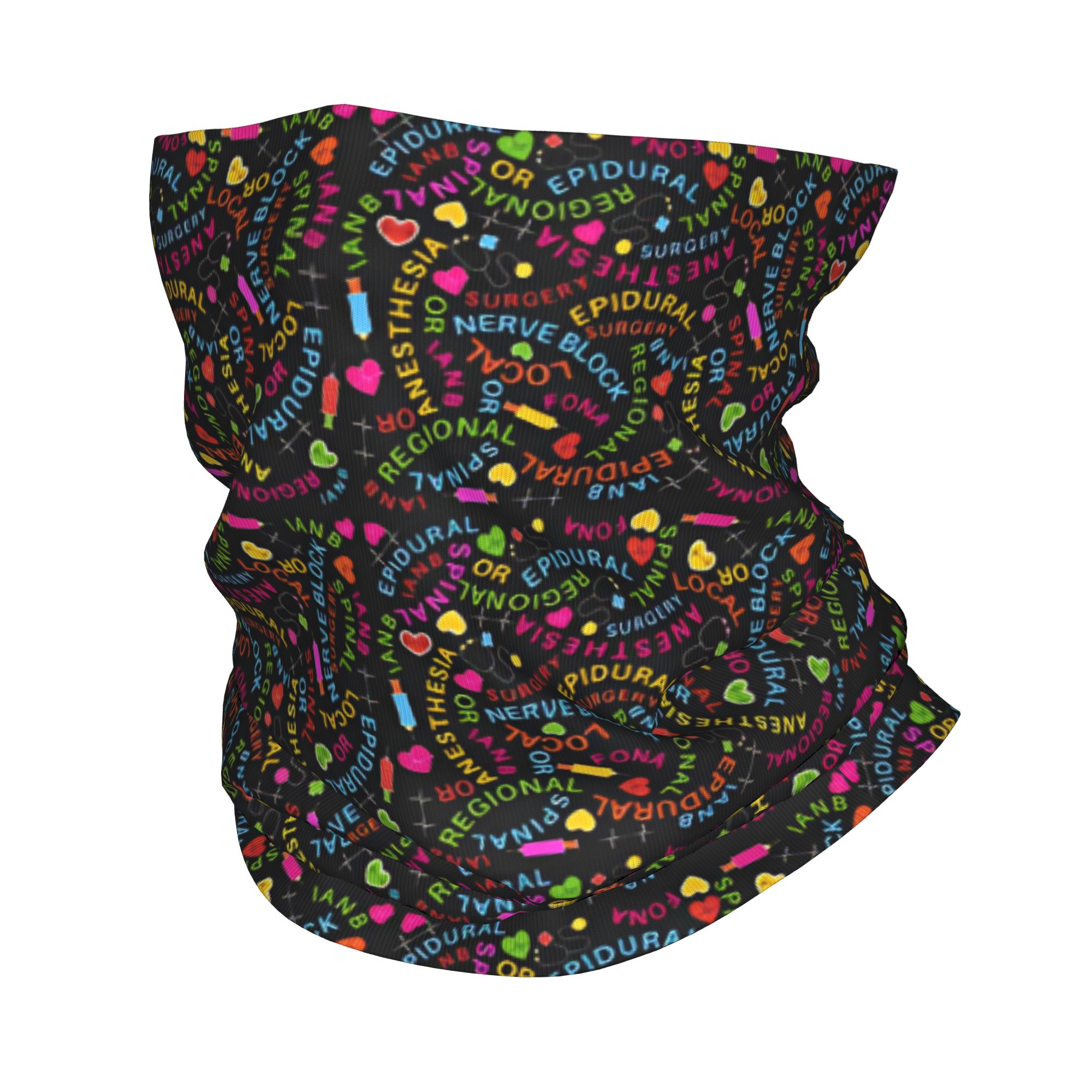 Cycling Headwear - Cache-cou, cagoule et foulard médical imprimé