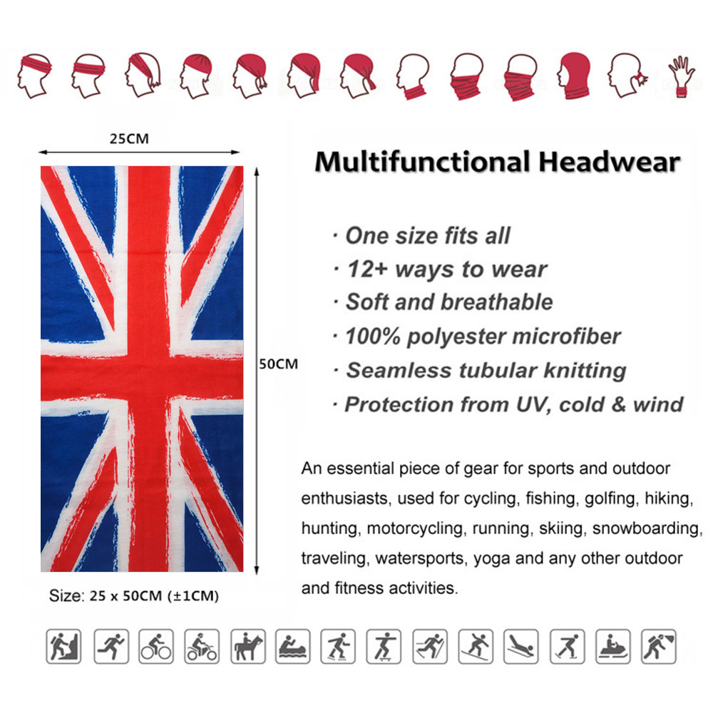Bandana Tube de cou drapeau de - Mens Cycling Gear Uk avis et prix